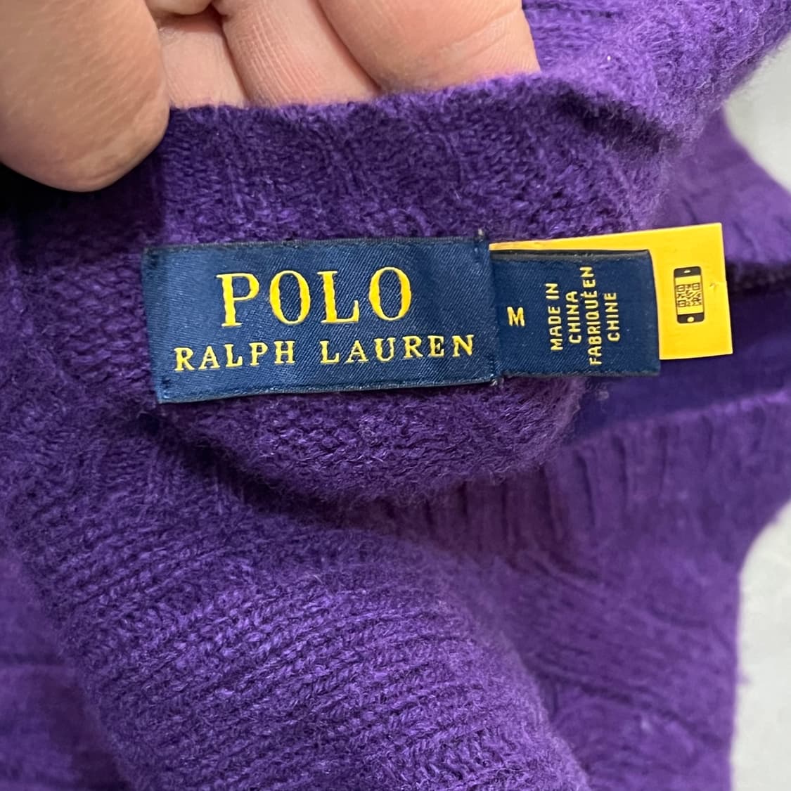  폴로랄프로렌 울 캐시미어 꽈배기 니트 y15913 상품이미지5