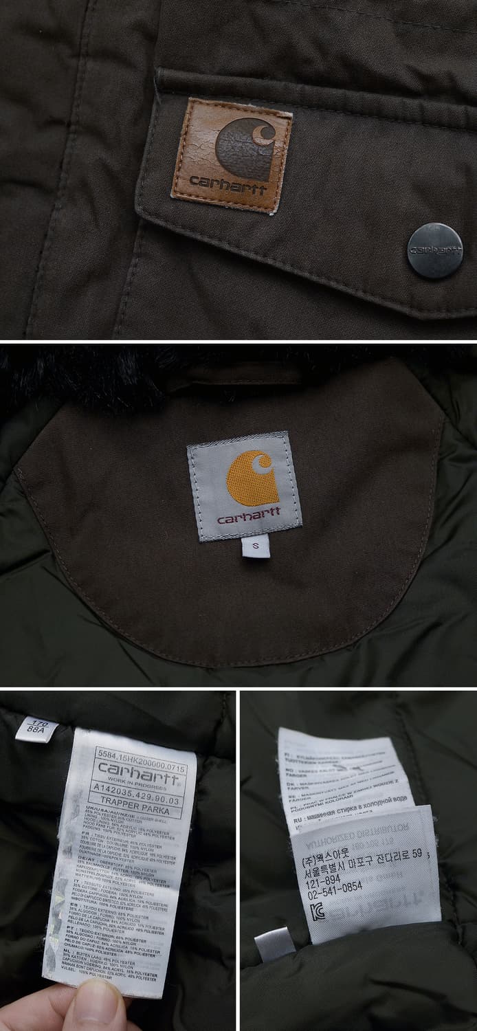 칼하트 WIP 트래퍼 패딩 파카 우드브라운 (S / 95-100) 상품이미지10