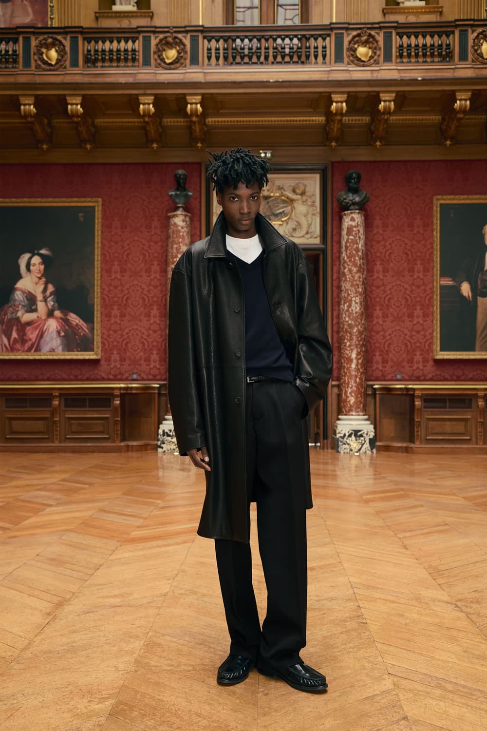 Stu 레더 코트 상품이미지1