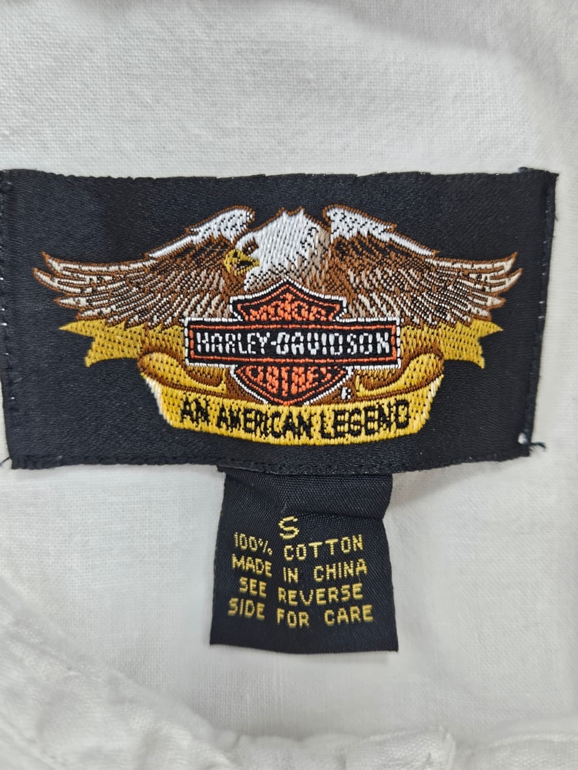 할리데이비슨 바앤실드 포켓 화이트 셔츠 ( S ) / 11494 상품이미지9