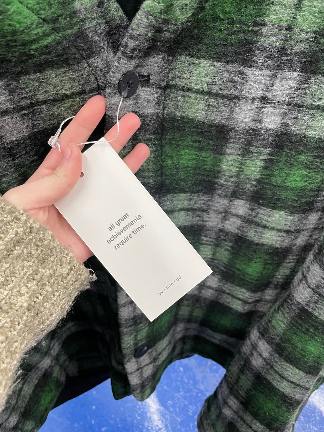 years ago 이얼즈어고 체크 가디건 자켓 상품이미지8