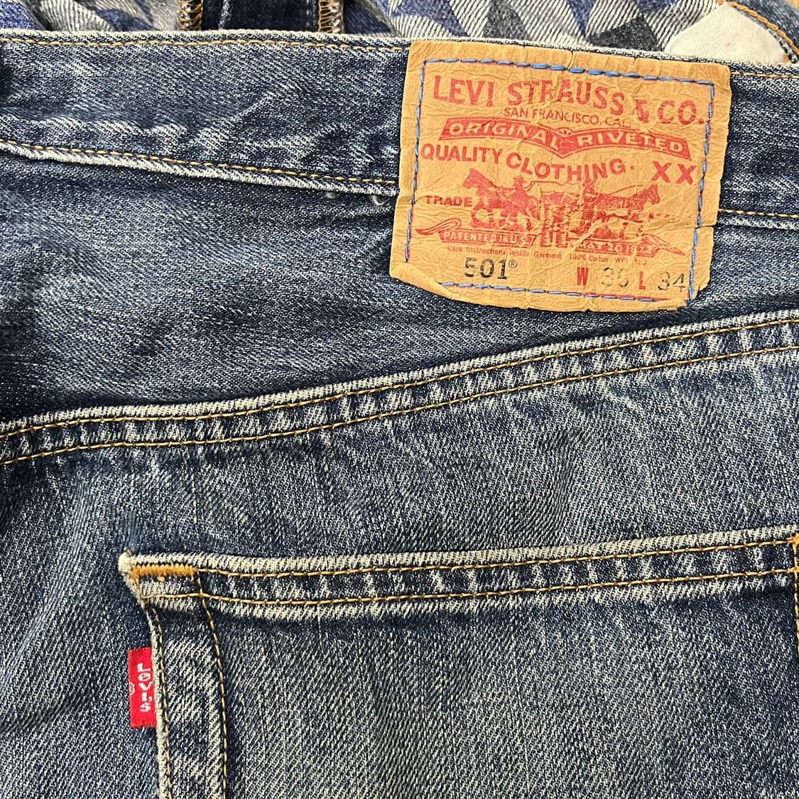 [정품] 리바이스 501 데님 청바지 b10 상품이미지4