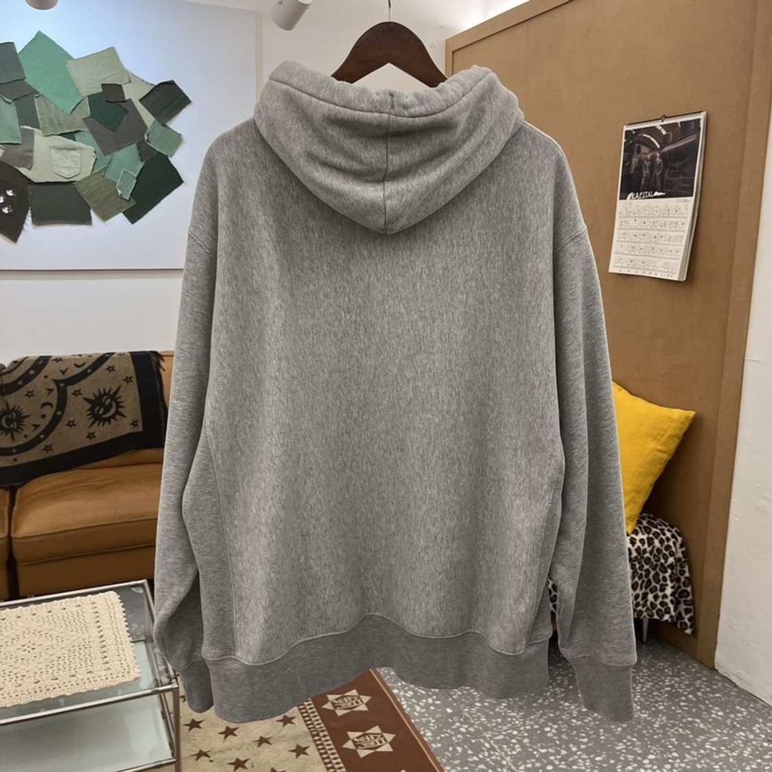 챔피온 빈티지 모던 캐주얼 자수로고 후드티 XL C10315 상품이미지4