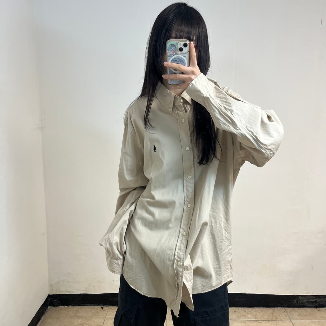 Polo beige shirt 상품이미지2