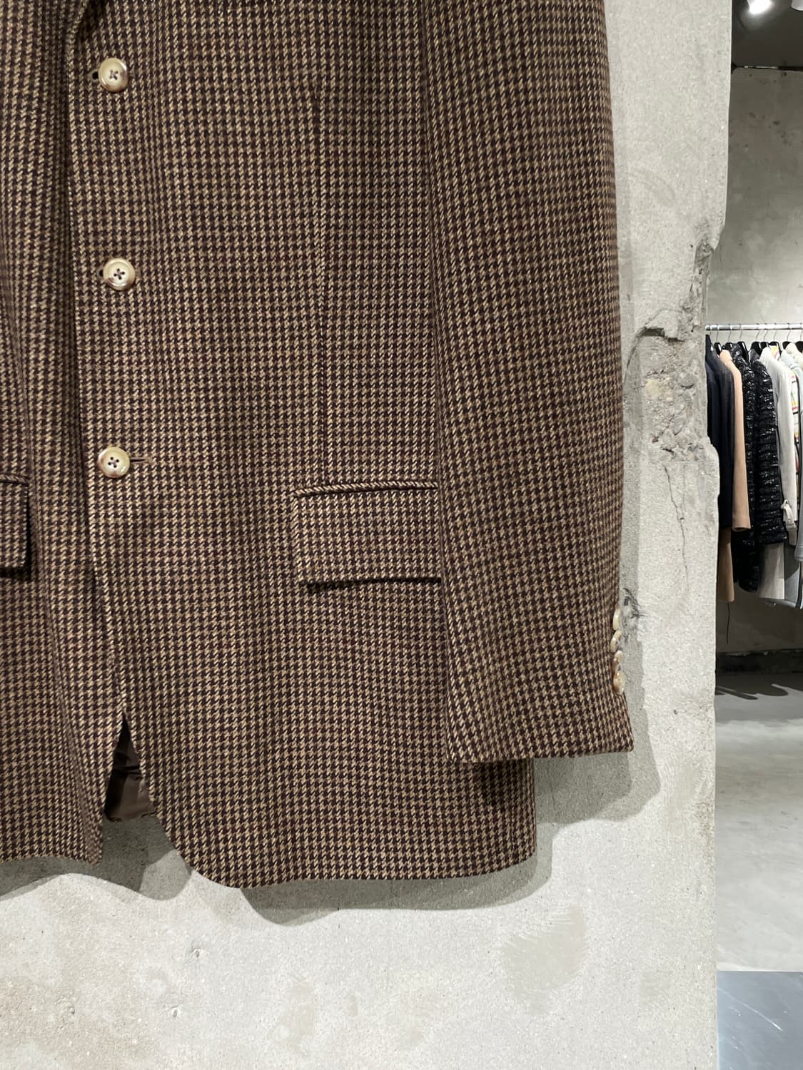 폴로 랄프로렌 블루라벨 브라운 하운드 투스 3B 울 블레이저 상품이미지5