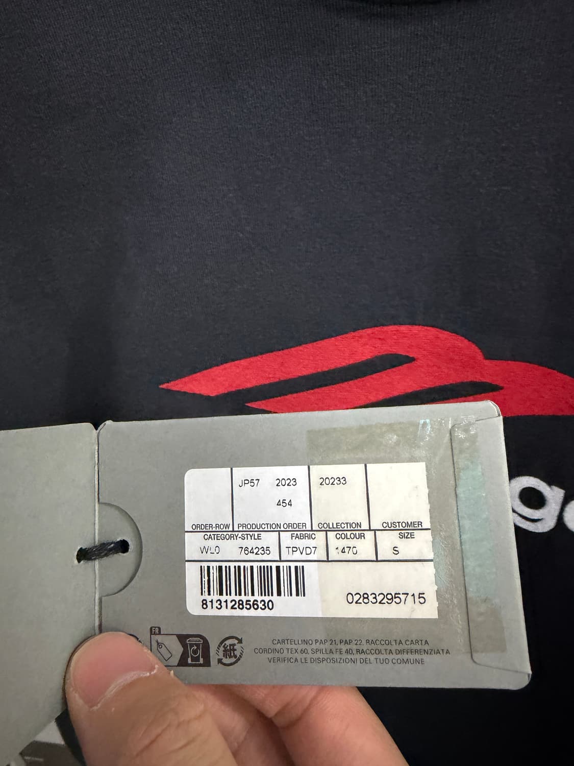 발렌시아가 3B 스포츠 아이콘 티셔츠 상품이미지7