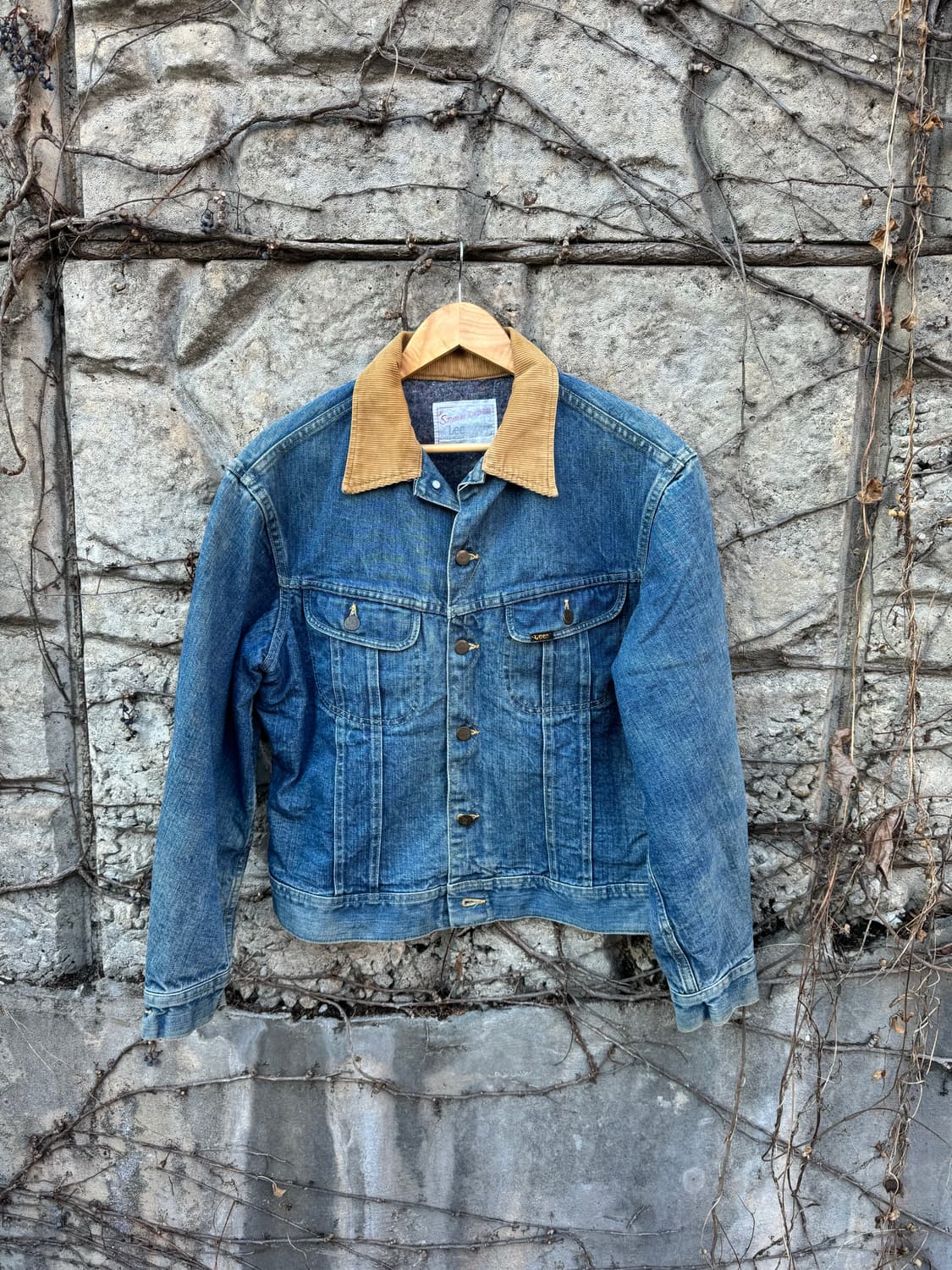 80s lee 스톰라이더 빈티지 데님 블랭킷 안감 웨스턴 데님 자켓 상품이미지1