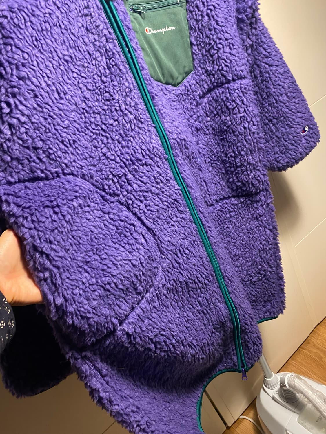 챔피온 뽀글이 플리스 코트 L 상품이미지9