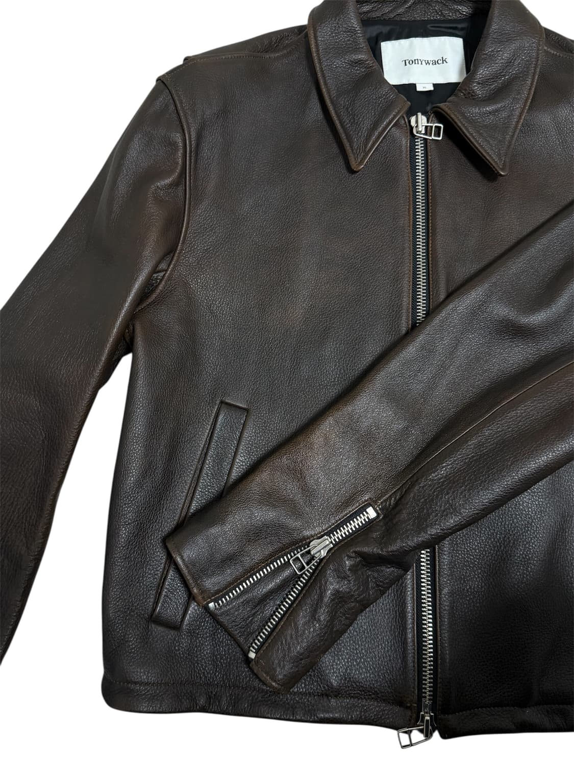 Tonywack leather crop jacket 상품이미지3