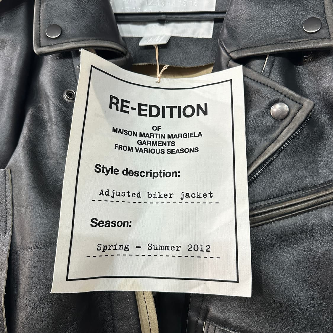 마르지엘라 H&M 라이더 자켓 38 상품이미지5