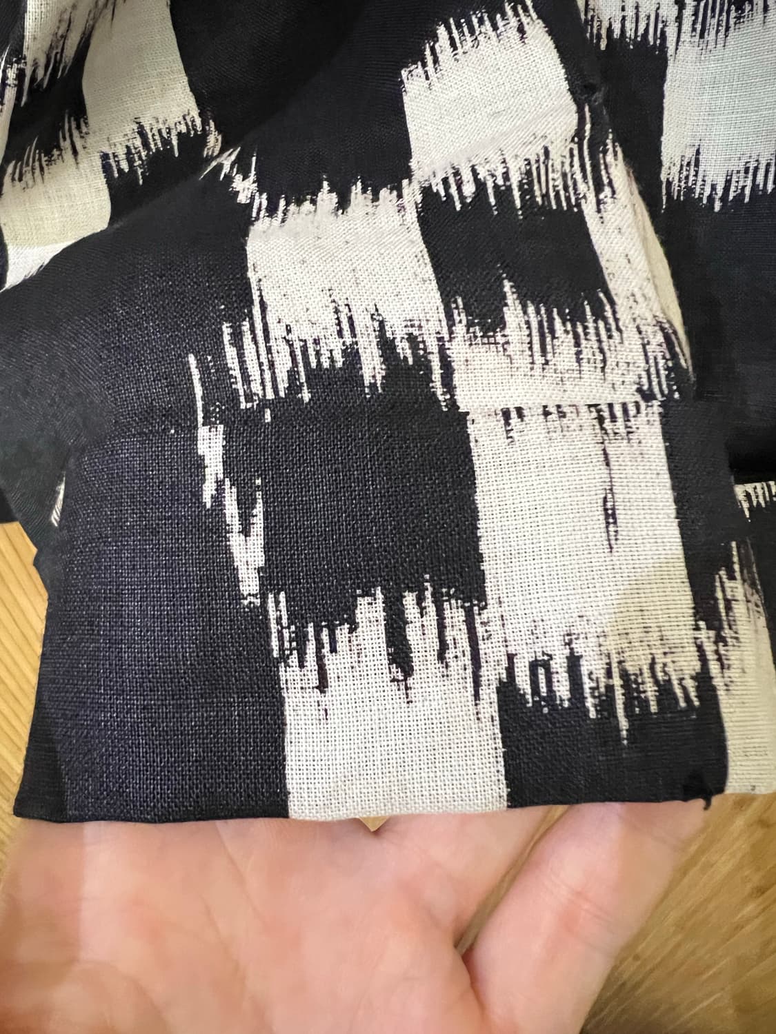 하버색 린넨 패턴 반바지 판매 m사이즈 상품이미지3