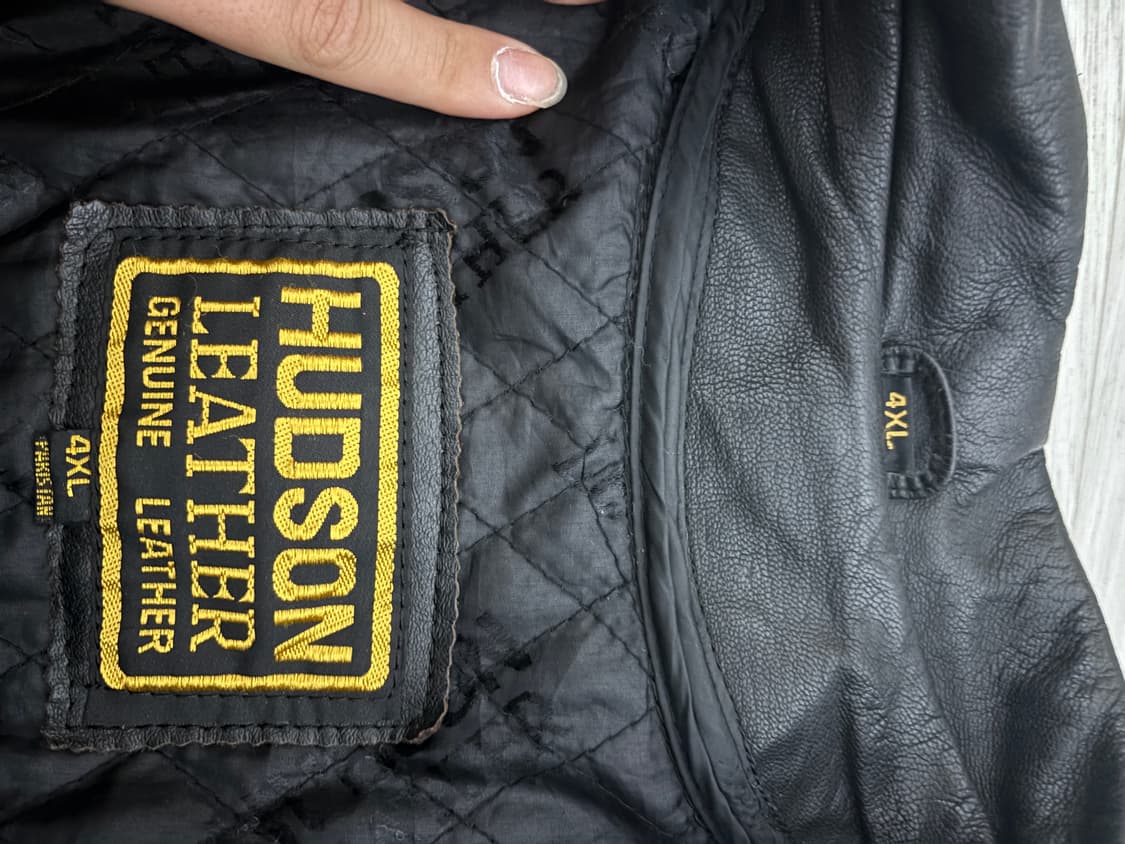 허드슨 / 블랙 로프 소가죽 자켓 / 2xl 상품이미지3