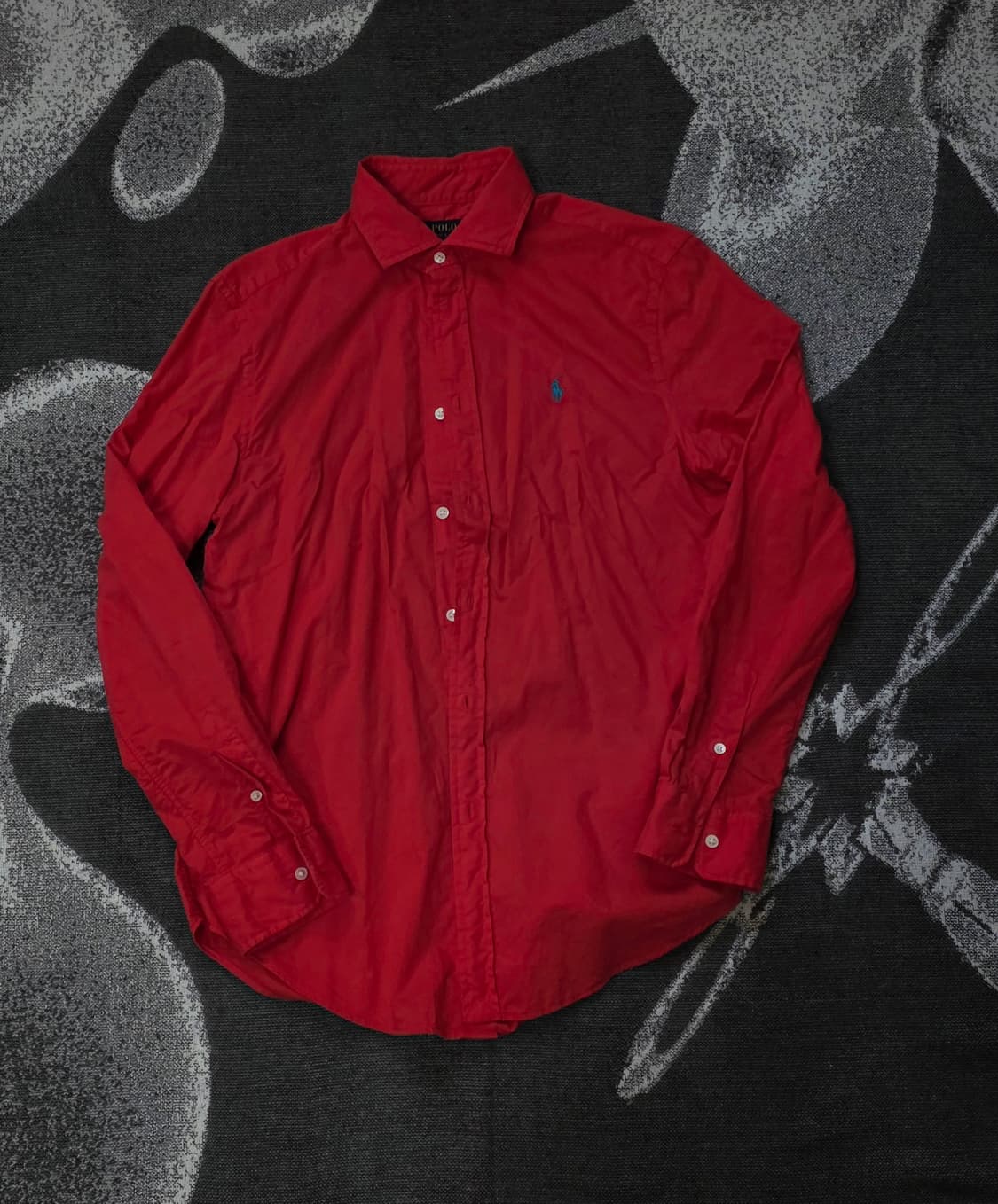 폴로 랄프로렌 가먼트다잉 여성용 셔츠  55 (토마토 컬러) 상품이미지2