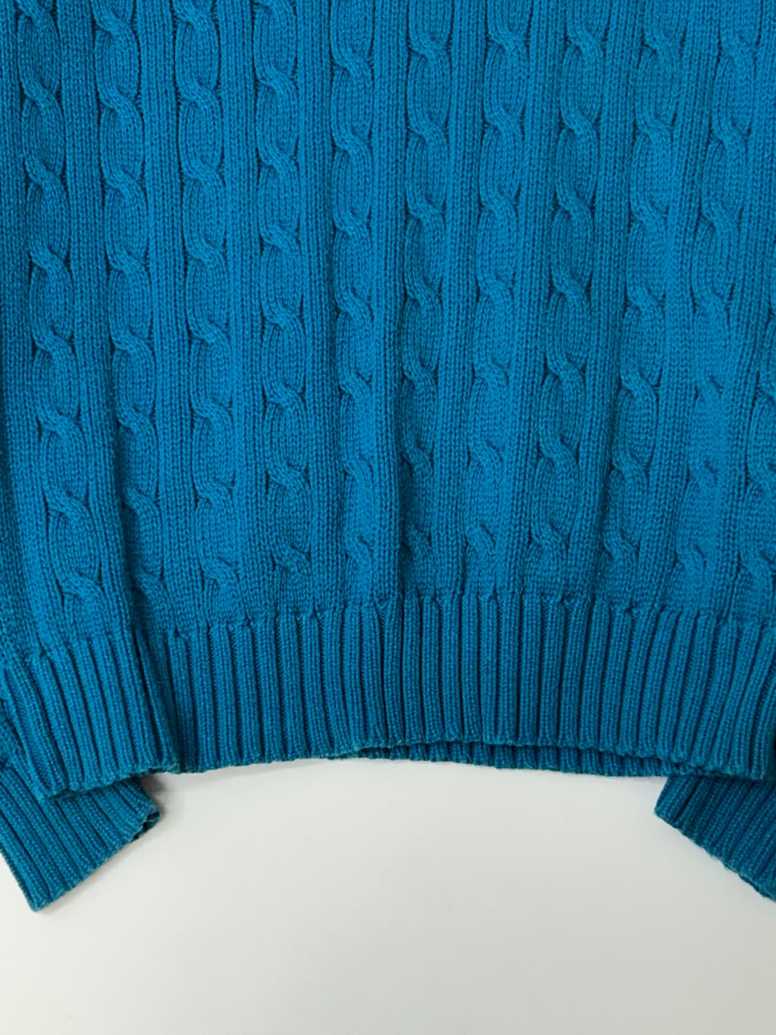 Polo 폴로 랄프로렌 터키석 블루 케이블 니트 상품이미지4