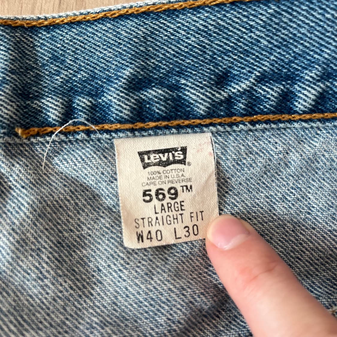 [40X30] 90s 빈티지 리바이스 569 made in usa 상품이미지2