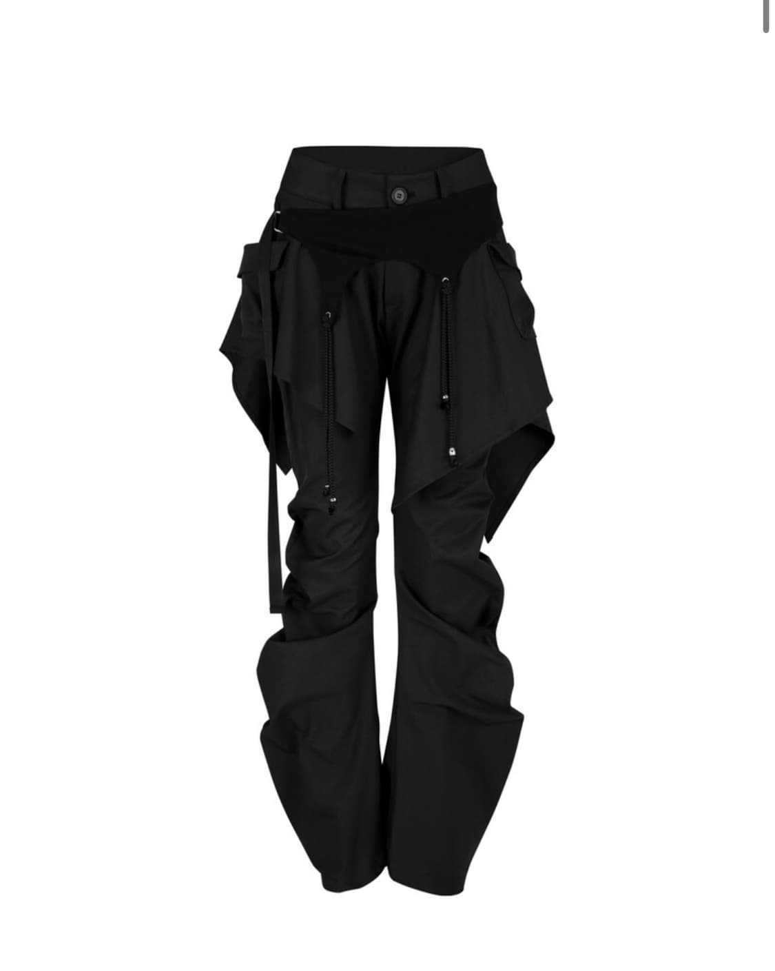 카시코 레이어드 스트랩 팬츠 블랙 Layered Strap Pants 상품이미지1