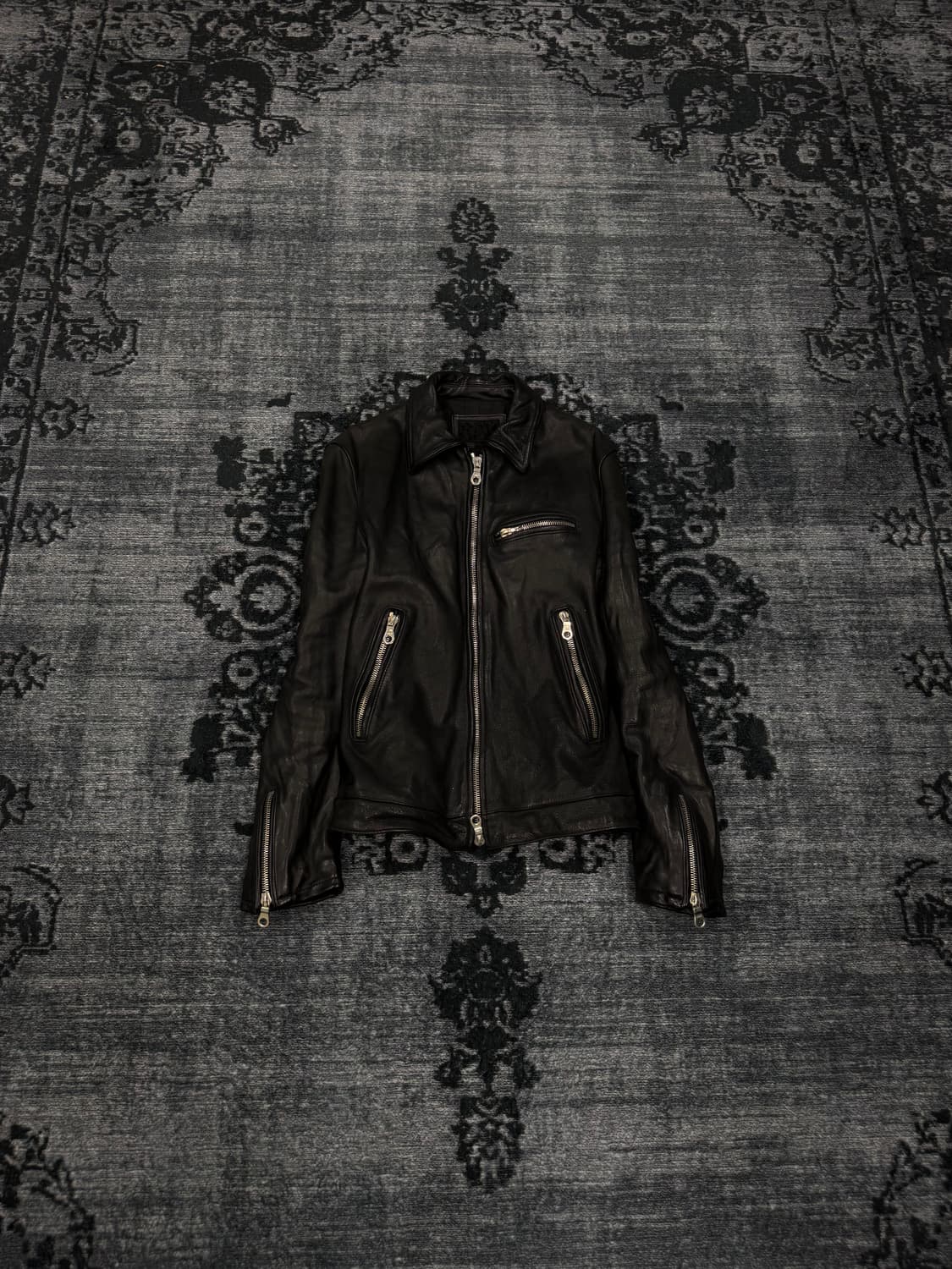 Luv maison cow skin single rider jacket 상품이미지1