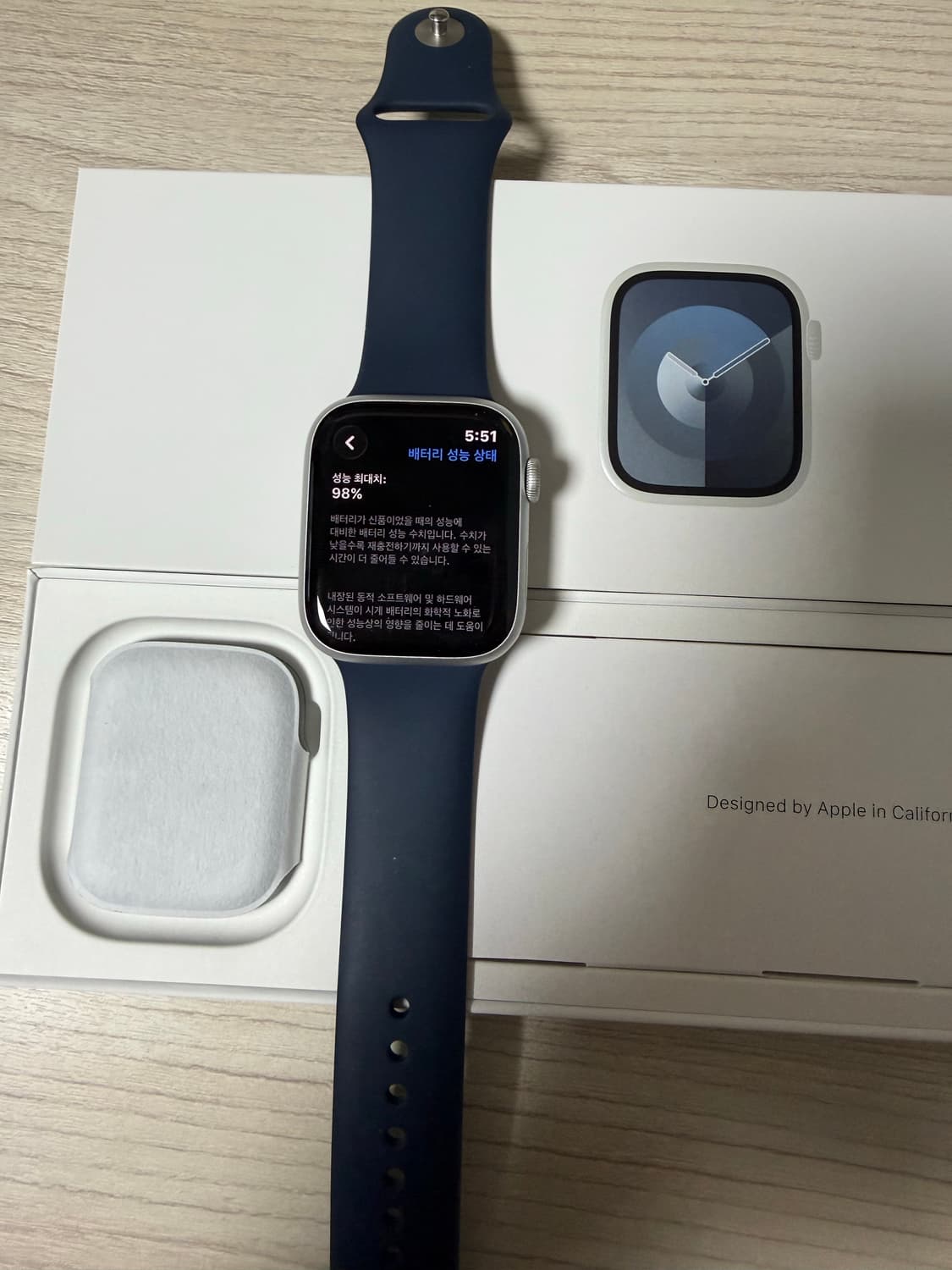 애플워치9 실버 45mm 상품이미지1