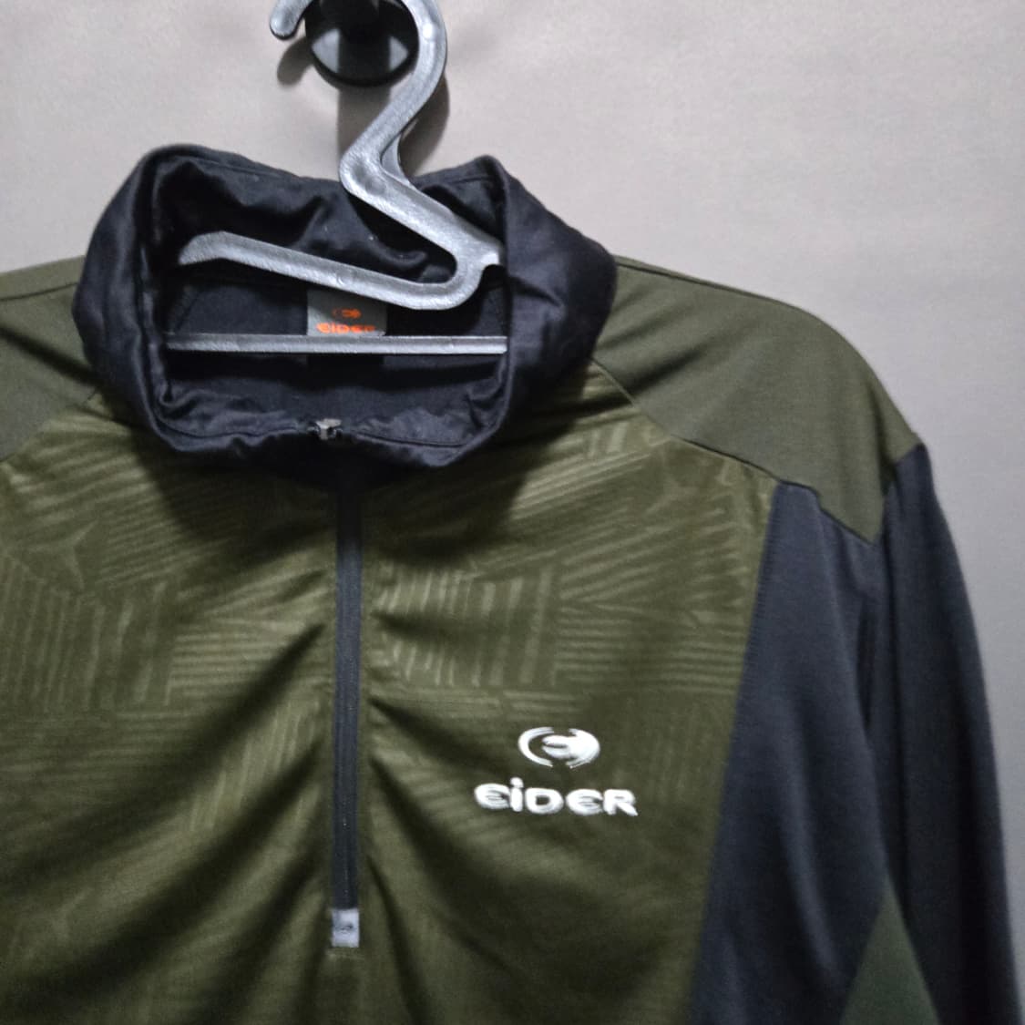 EIDER 집업 긴팔 티셔츠 카키 반집업 상품이미지2