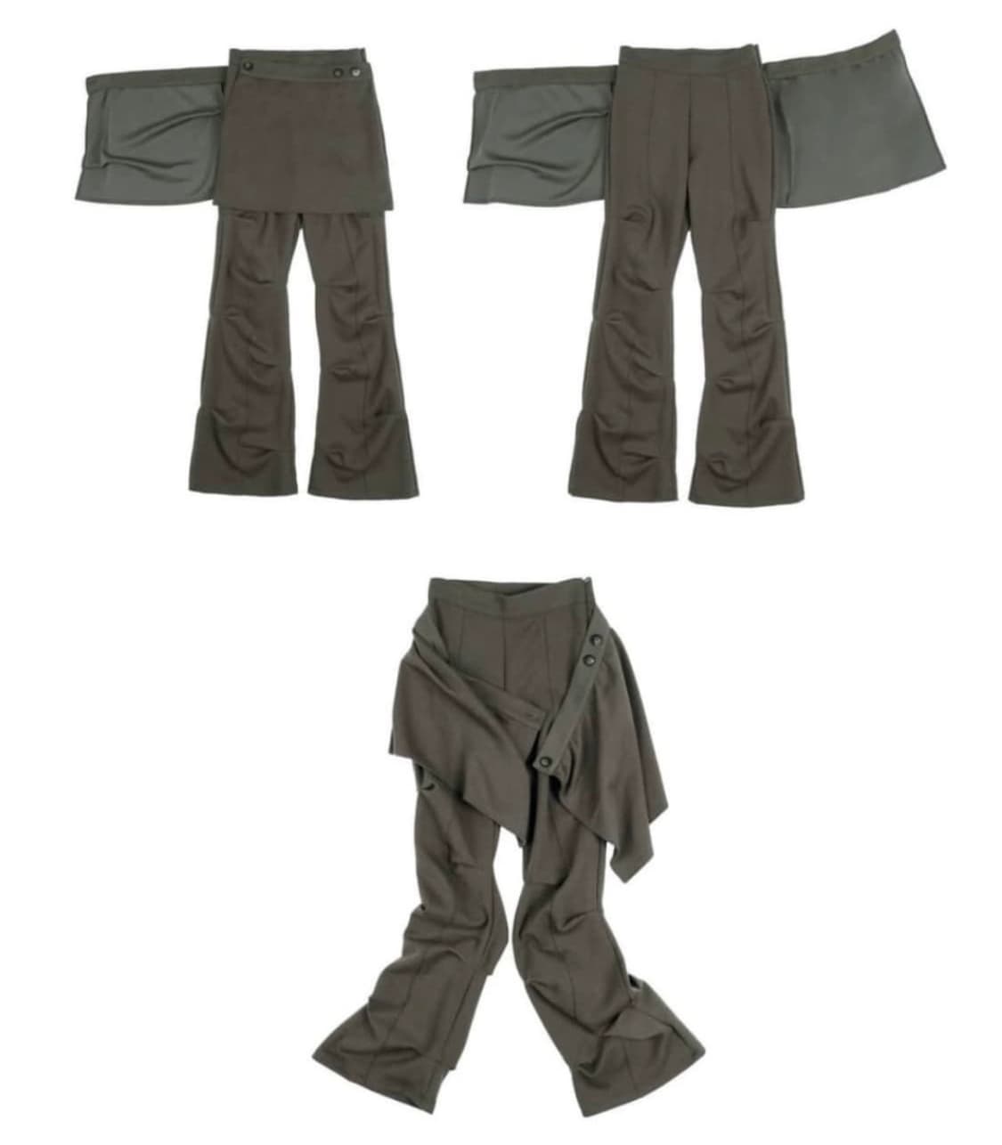 오호스 Wrap over Tuck Pants 상품이미지1