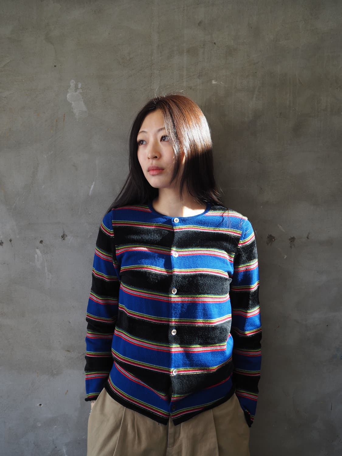 꼼데가르송 robe de chambre AD2000 멀티 컬러 가디건 상품이미지1