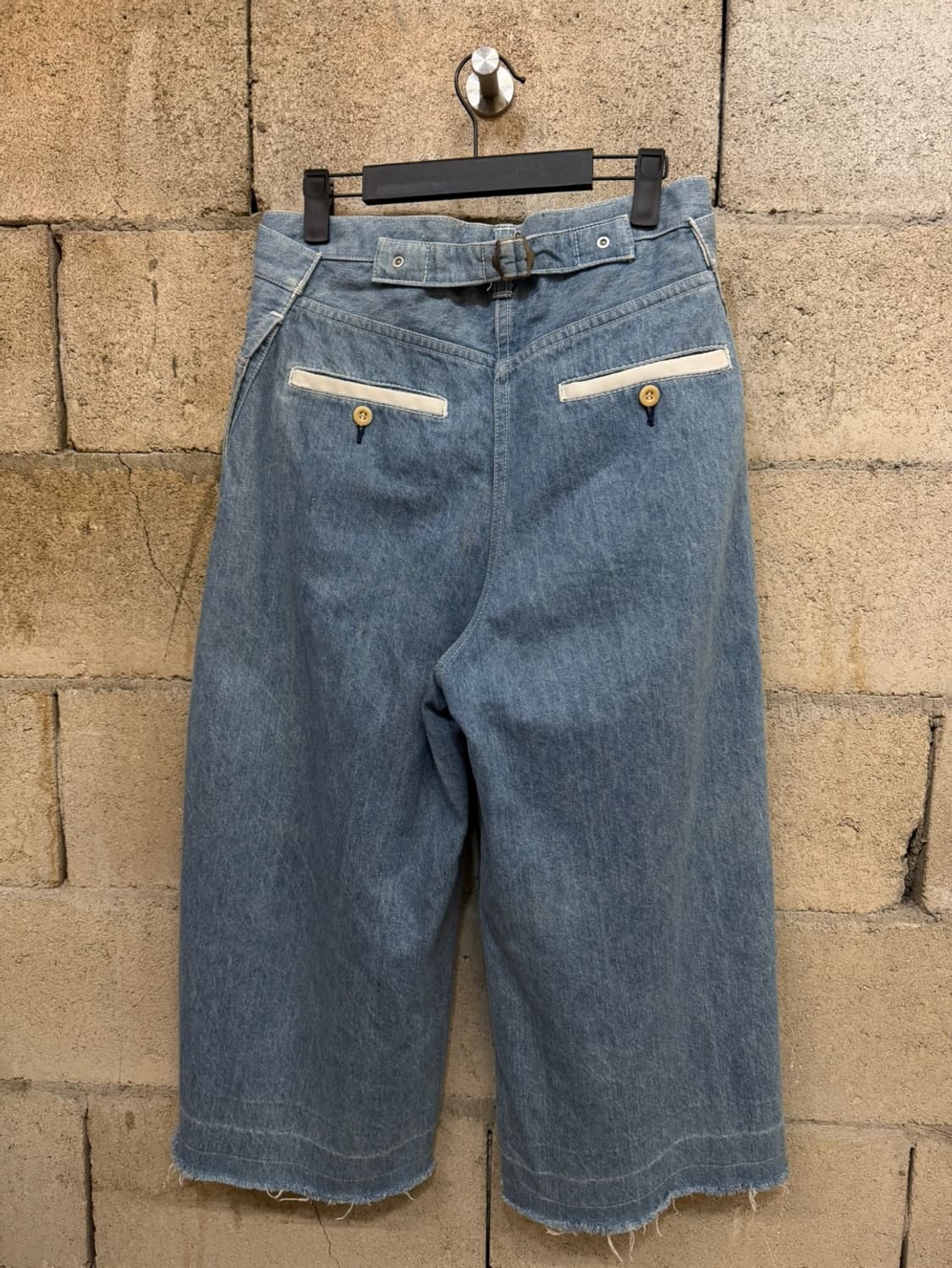 사카이 컷 오프 데님 팬츠  상품이미지2