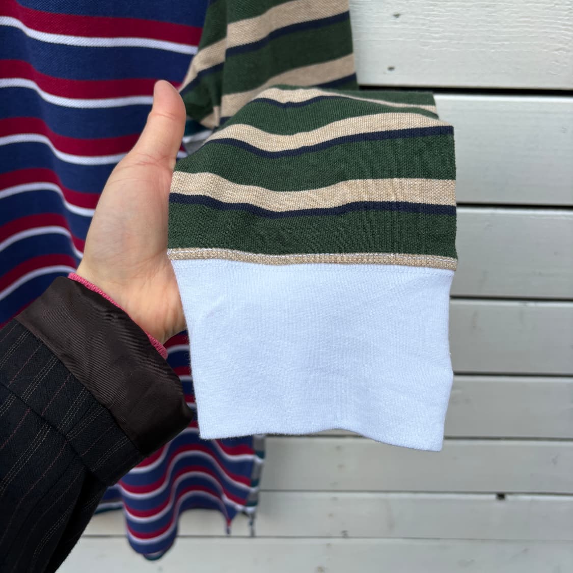 Brooks Brothers 브룩스브라더스 스트라이프 카라티 롱슬리브 상품이미지9