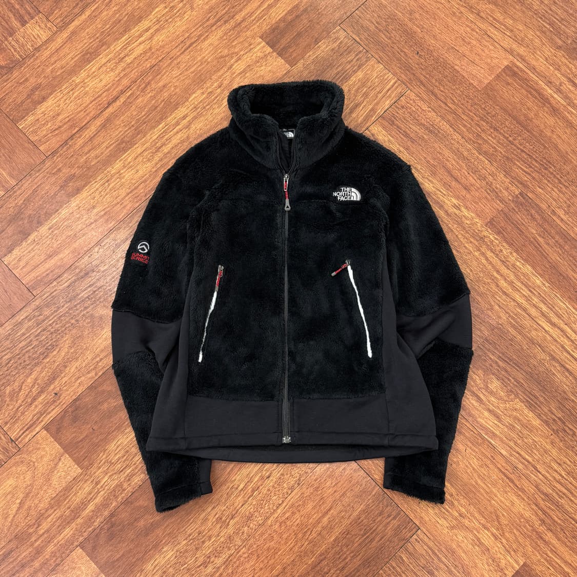 여성용 90 노스페이스 써밋 벌사로프트 블랙 플리스 자켓  상품이미지1