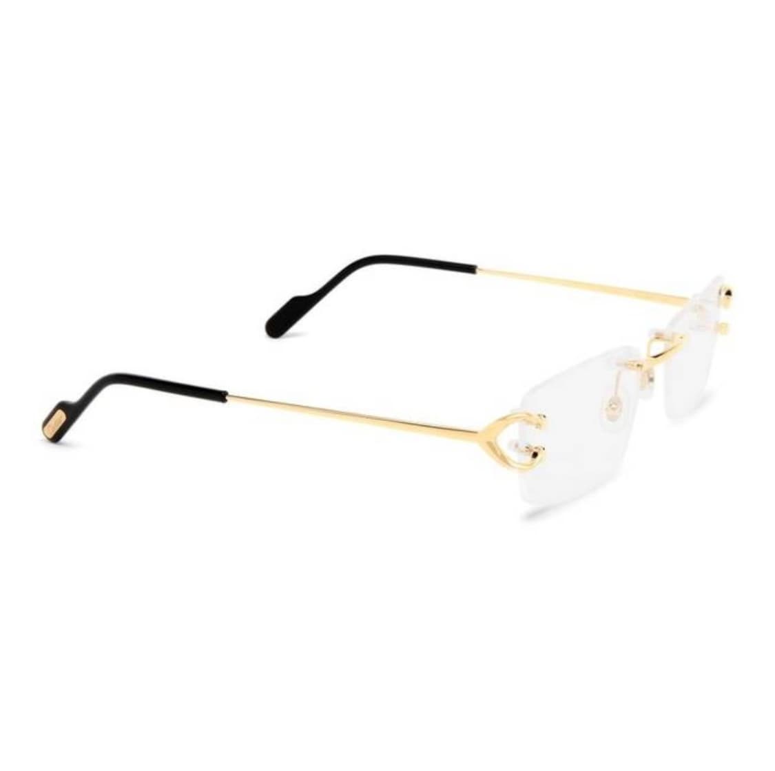 (OS) Cartier 까르띠에 C 데코 무테 안경 금장 상품이미지10