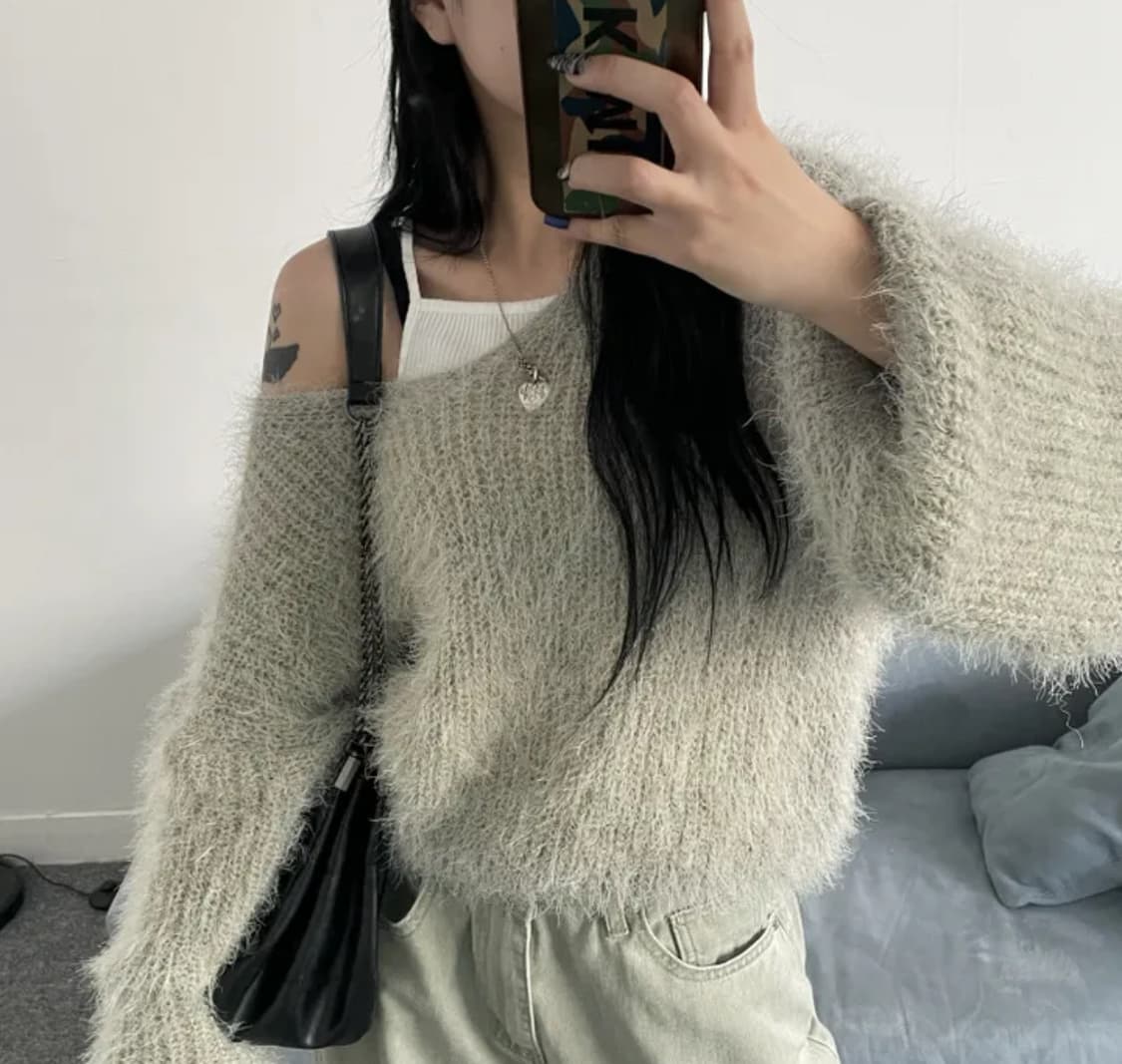 앙고라 퍼 니트  상품이미지1