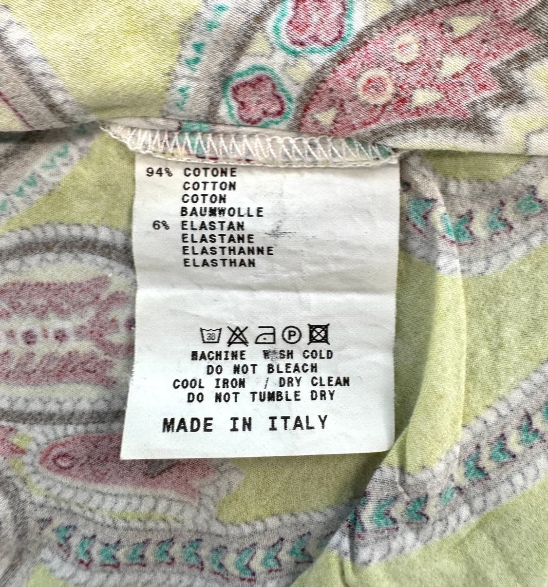 ETRO 에트로 트로피컬 컬러 페이즐리 슬리브리스 나시티 46 상품이미지6