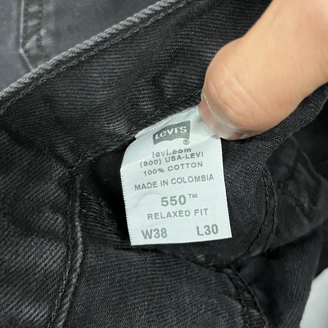 00s 리바이스550 블랙진 (36“) 상품이미지6