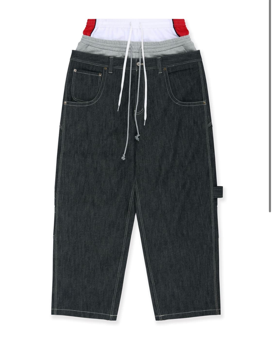 2) 프로토콜 인덱스 3레이어드 데님 팬츠 상품이미지1