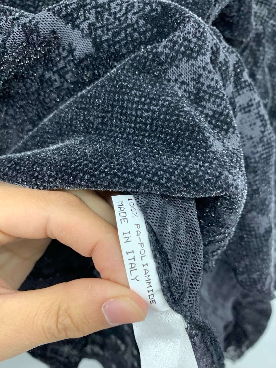 Tricot chic 벨벳 시스루 셔링 탑(made in italy) 상품이미지6