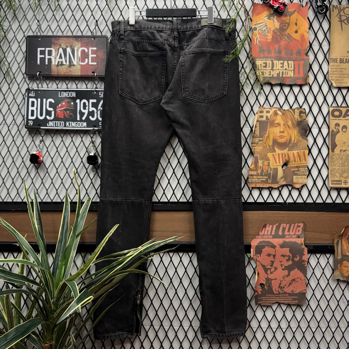 피어 오브 갓 4th 컬렉션 디스트로이드 데님 팬츠 흑청 상품이미지2
