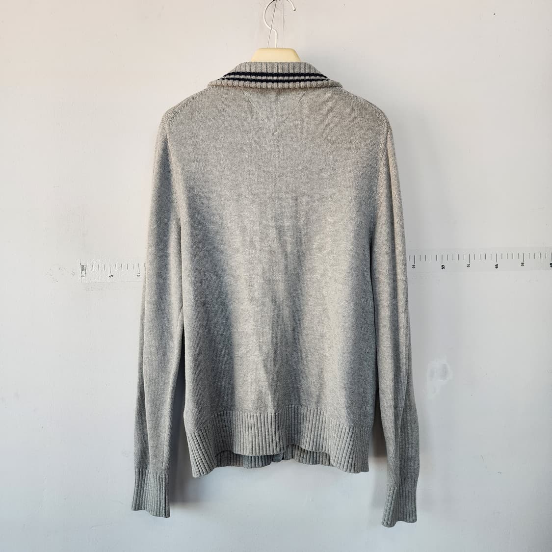타미힐피거 그레이 니트 집업 가디건 상품이미지3