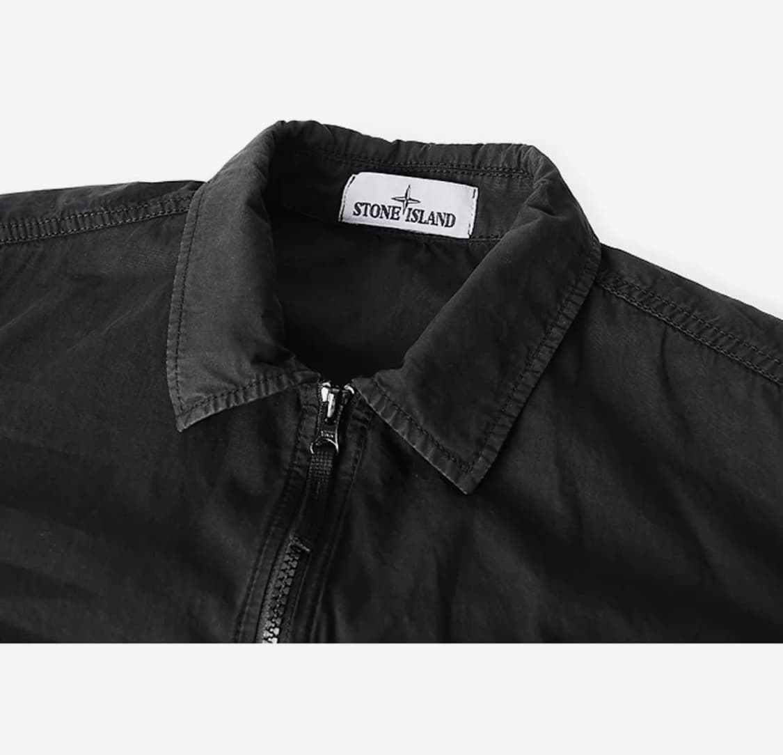 스톤아일랜드 21SS 올드이펙트 오버셔츠 자켓 블랙 상품이미지2
