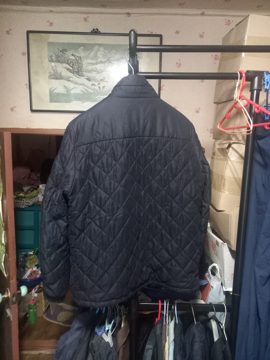 [버커루]퀄팅 점퍼 XL(105)사이즈 네이비 상품이미지2