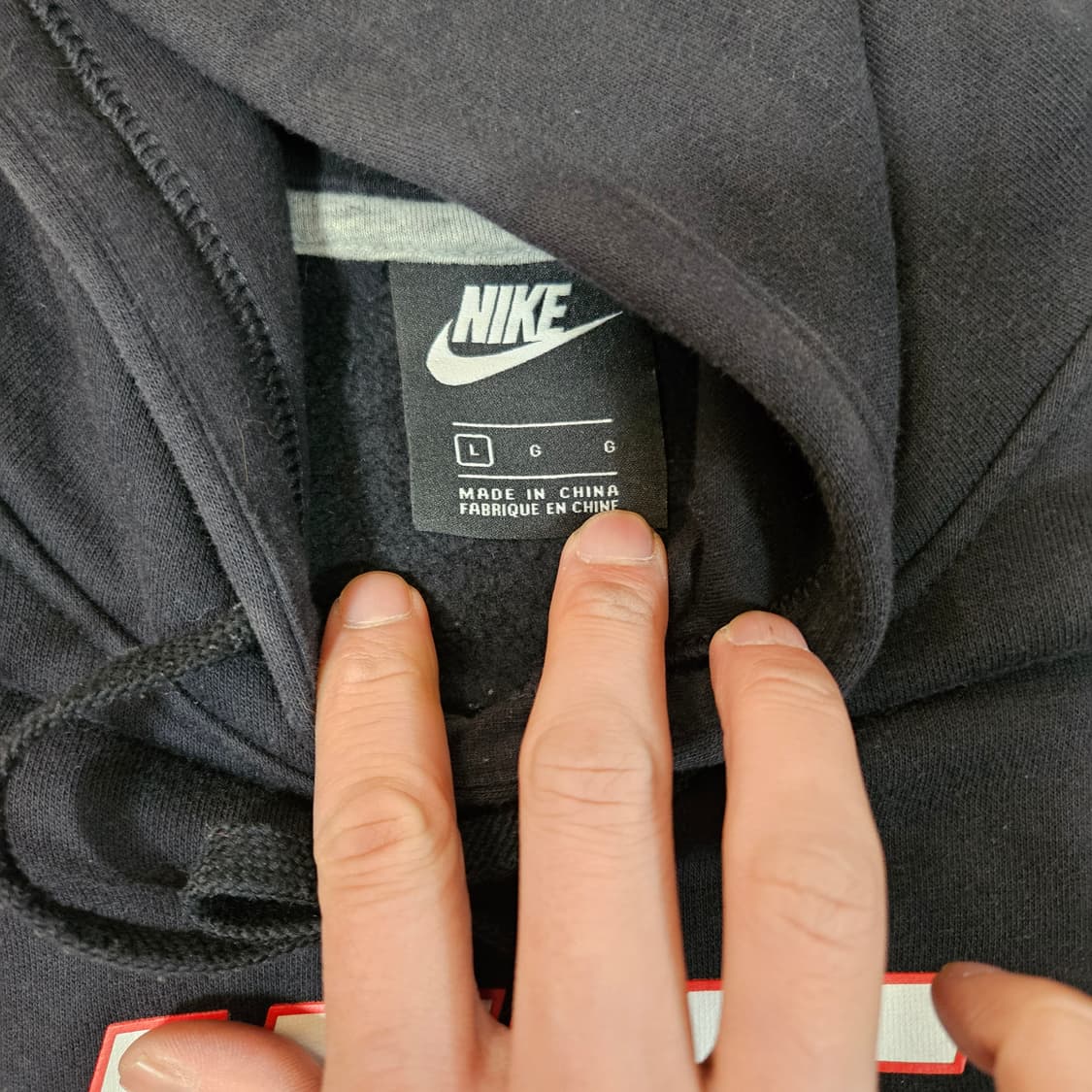 나이키(Nike) 센터 빅 스우시 기모 후드티셔츠 L size 상품이미지5