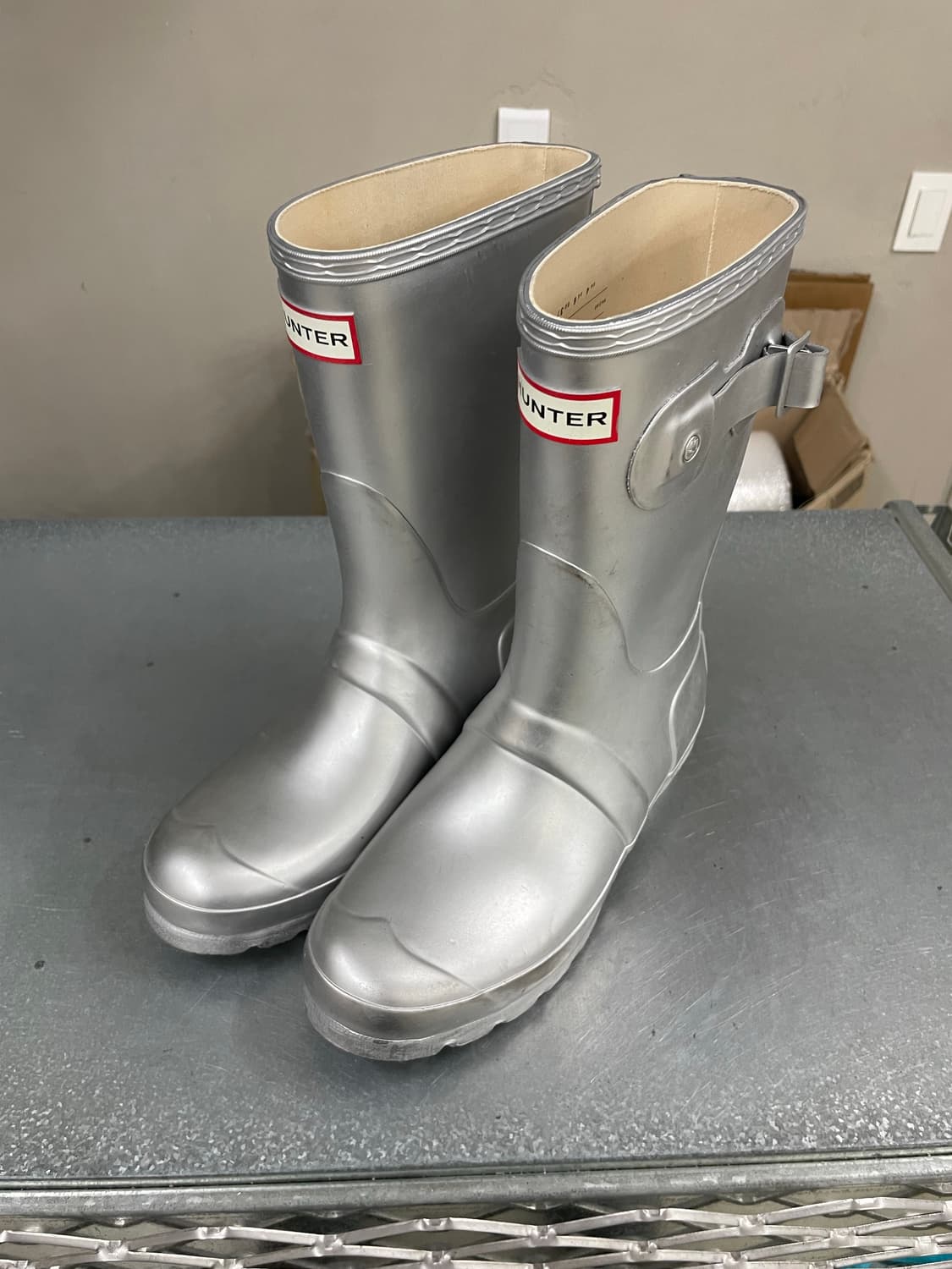 헌터 오리지널 숏 레인부츠 실버 230 (gr-4322) 상품이미지2
