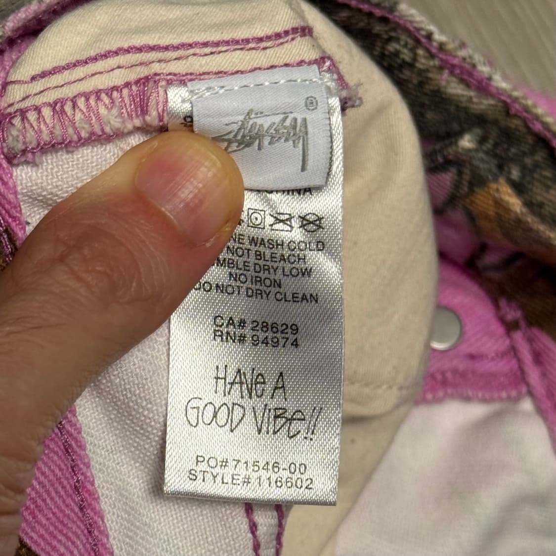 Stussy Big Ol' Jean 핑크 리얼트리팬츠 상품이미지6