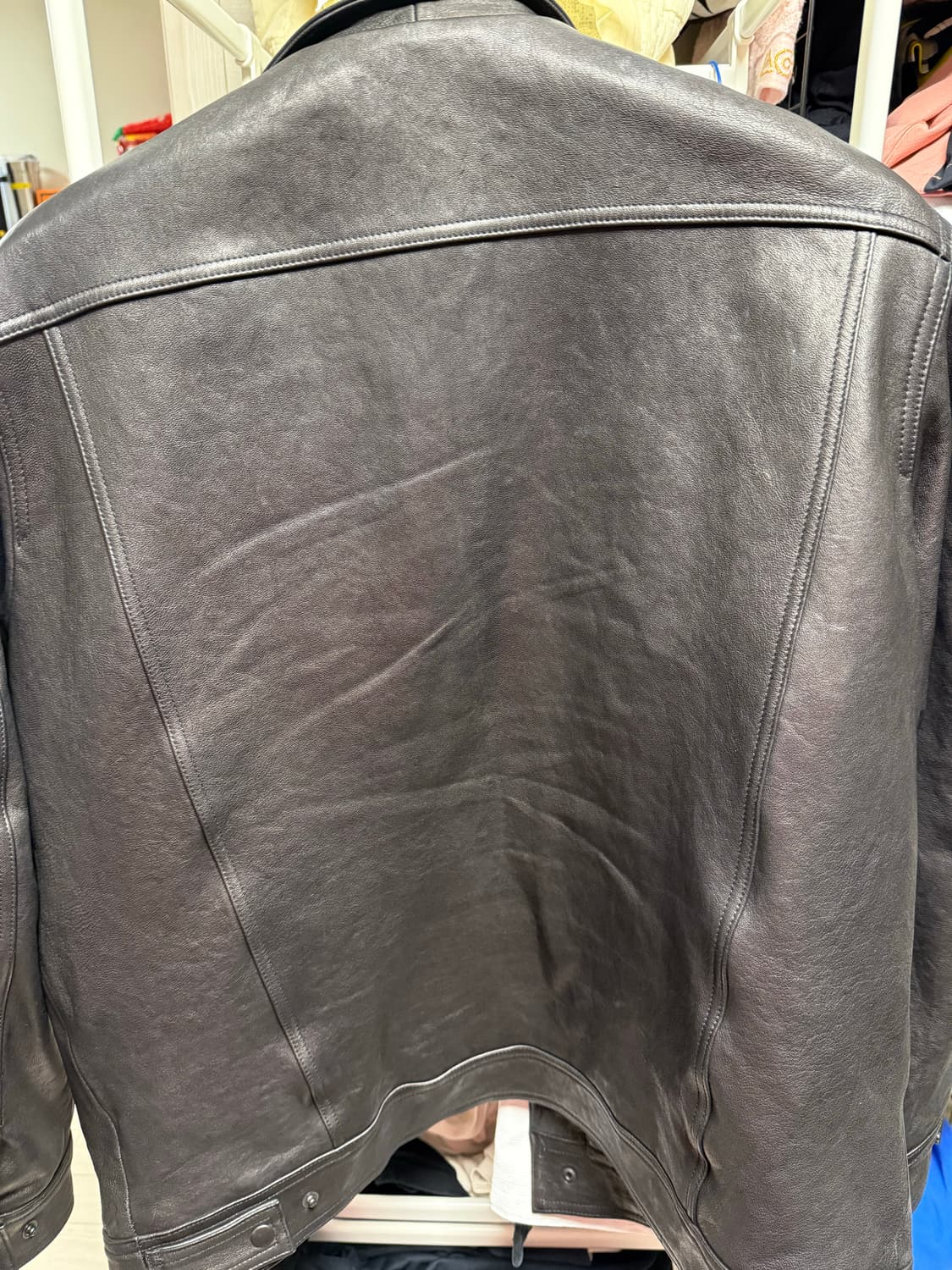 블랙아웃 세컨 가죽 자켓 상품이미지2