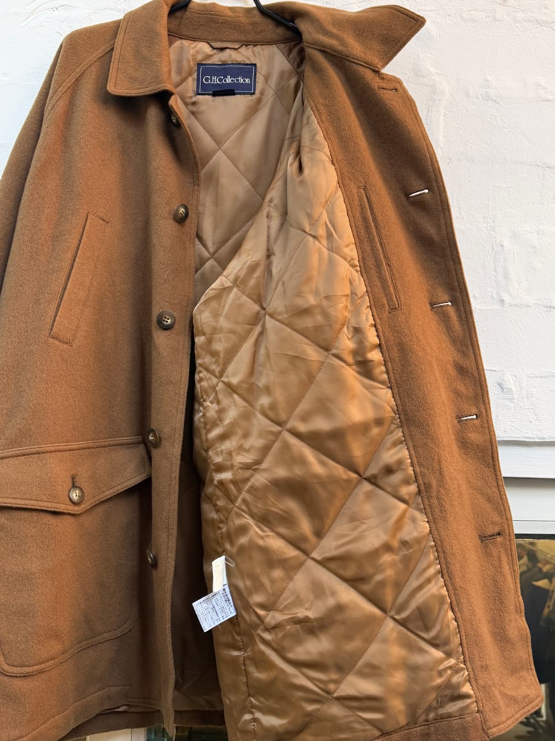 G.H.Collection 브라운 울 싱글 코트 LL 상품이미지4