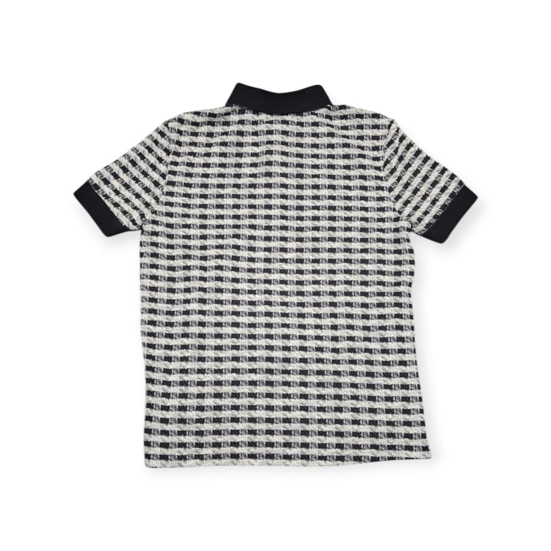 L)트위드 감성 니트 셋업 체크 패턴 카라 니트 상하의 세트 상품이미지2