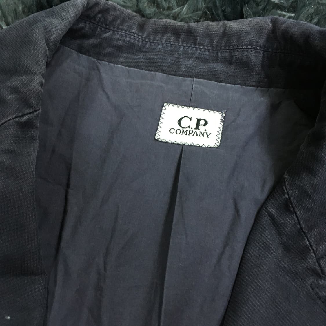 투티/ A9 c.p. company 90s 린넨 블레이저 네이비 빈티지 상품이미지2