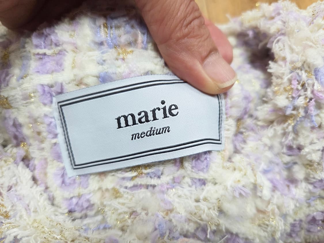 마리마켓 라벤다 생일 크롭 트위드자켓 55-66 새상품 상품이미지8