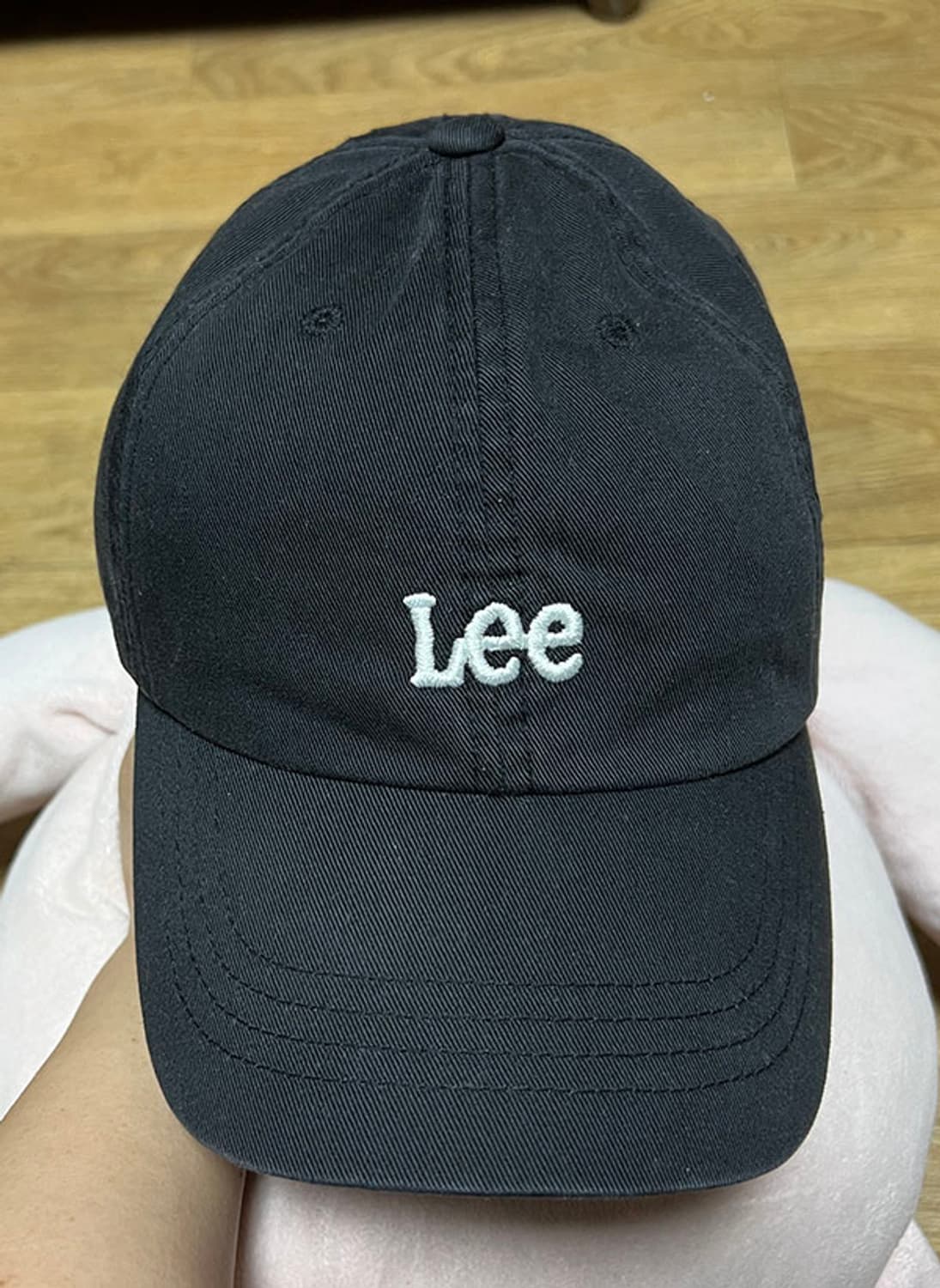 Lee 리 블랙 모자 볼캡 스트릿 캐주얼 남녀공용 기본스타일 프리사이즈 상품이미지1