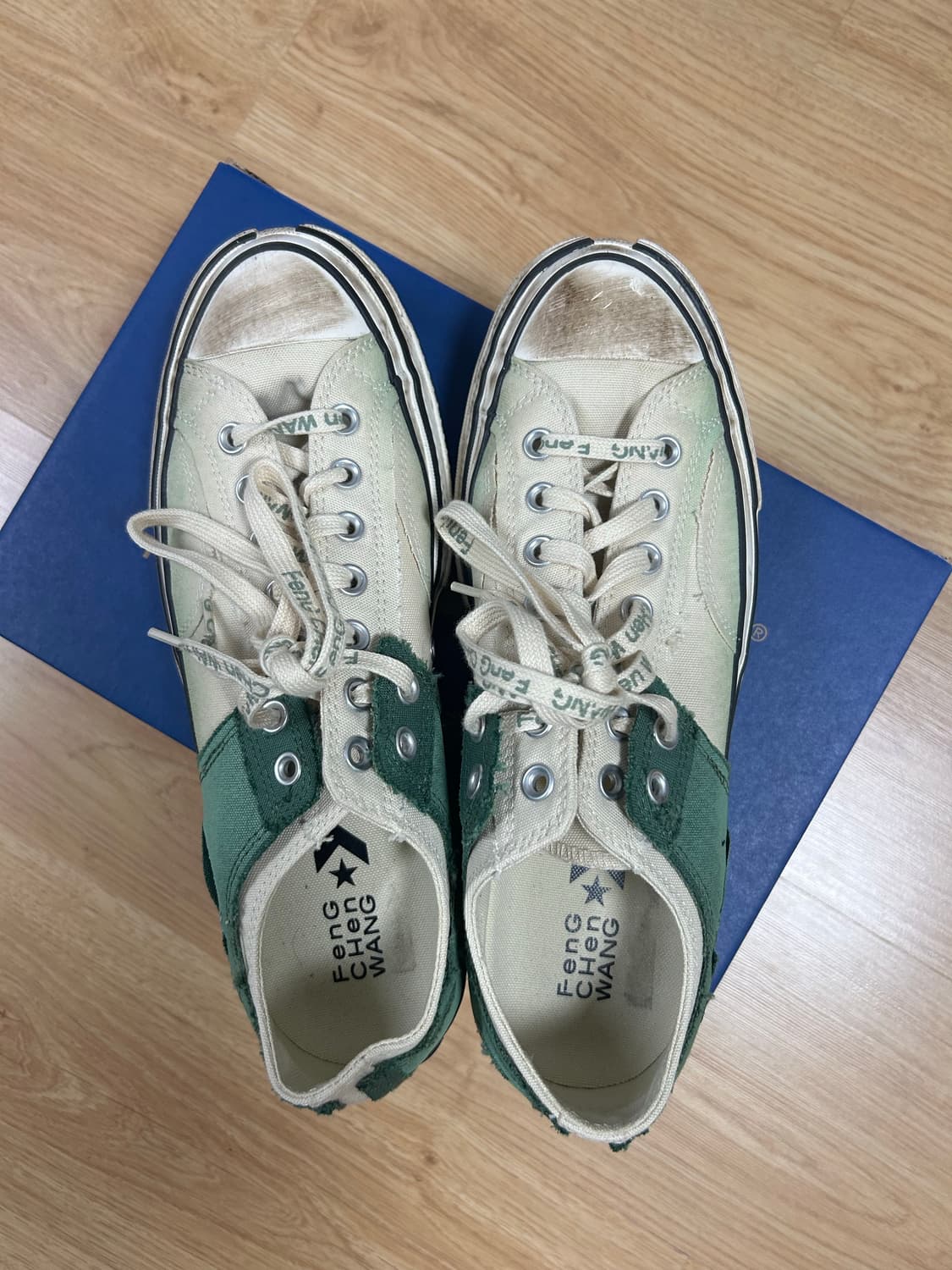 Feng Chen Wang 컨버스 그린 스니커즈 290 상품이미지3