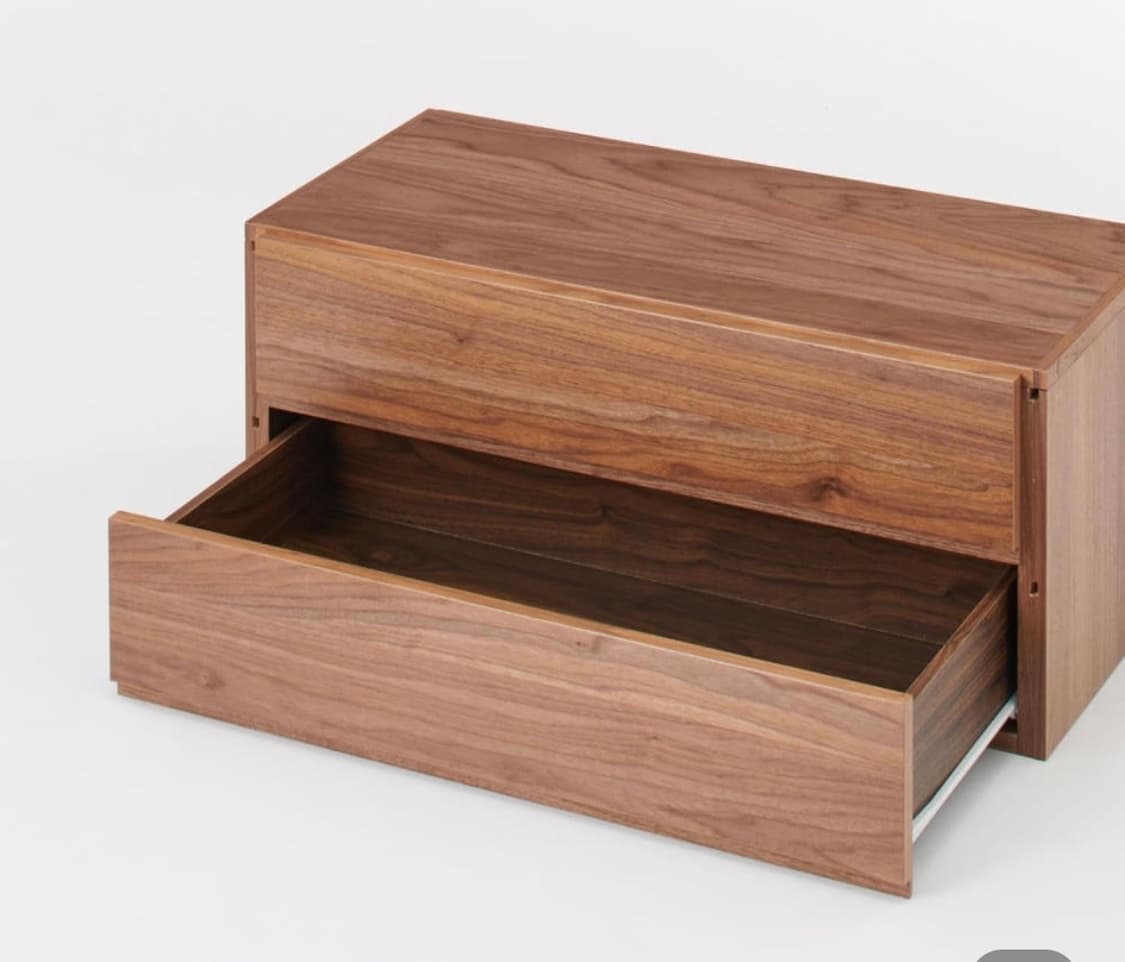 무인양품 2단 서랍 수납장 월넛 상품이미지5