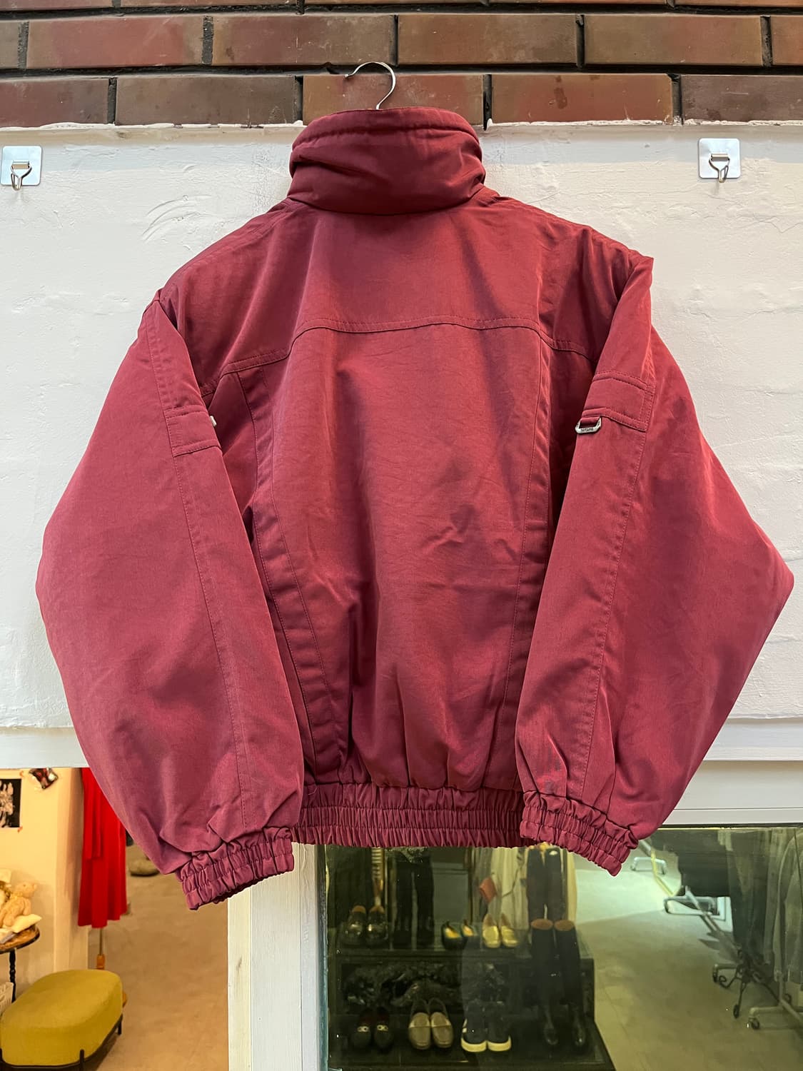 Yamaha 빈티지 플라이트 봄버자켓 버건디 LL 상품이미지7